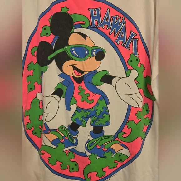 Sherry Mickey Hawaii Vintage Single Stitch Shirt Size 3XL - Picture 2 of 9